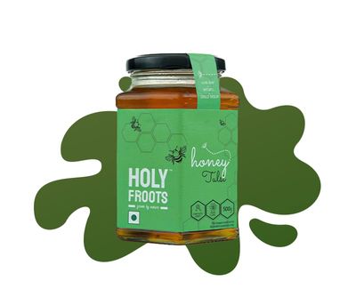 Holyfroots Tulsi Honey, | 100% Raw, Natural, Single Origin | No Sugar Adulteration (500g)