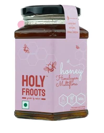 Holyfroots Raw Himalayan Multiflora Honey, | 100% Raw, Natural, Single Origin | No Sugar Adulteration (500g)