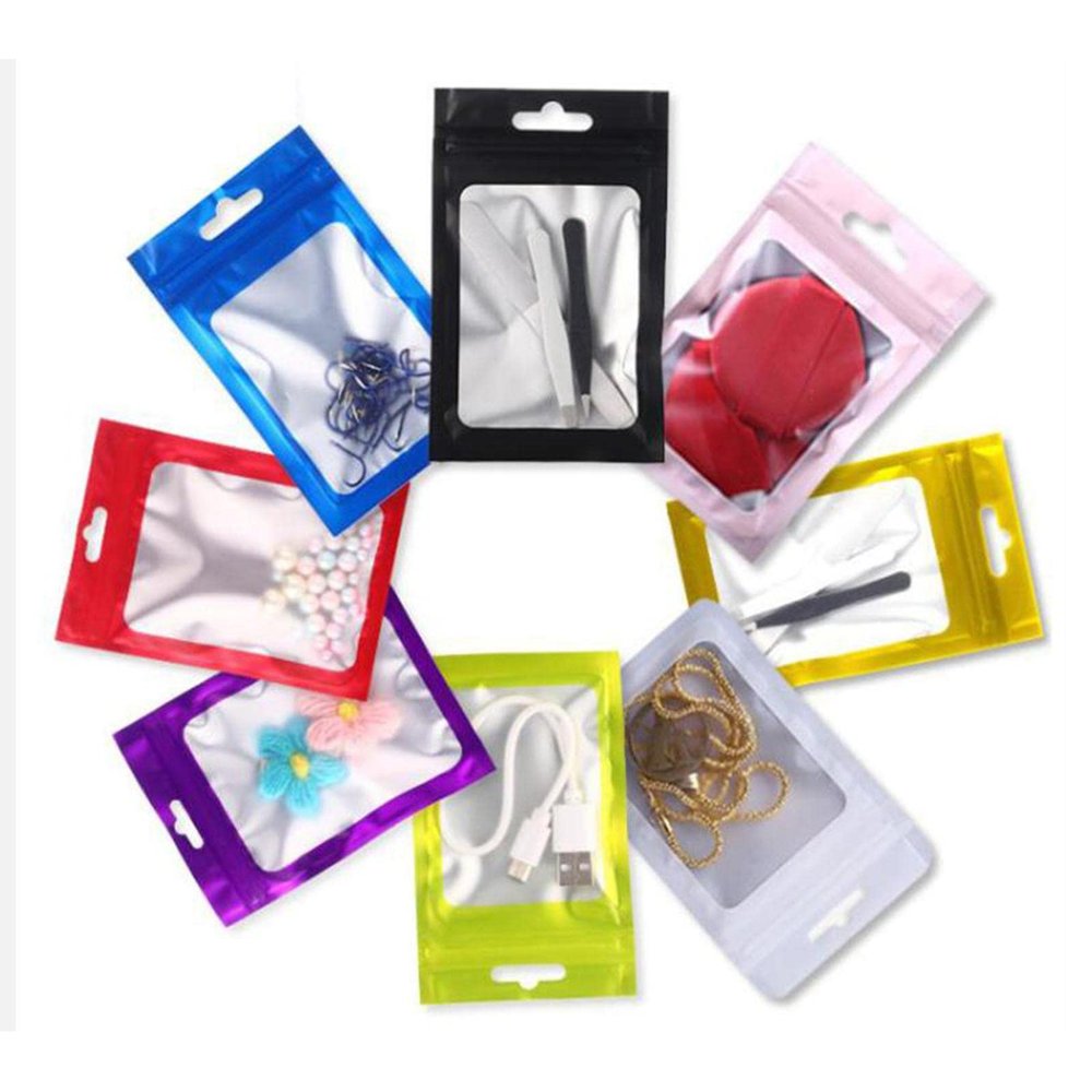 CALANDIS 100Pcs Resealable Odor Foil Pouch Bags Airtight for Cookie Soap Organizer