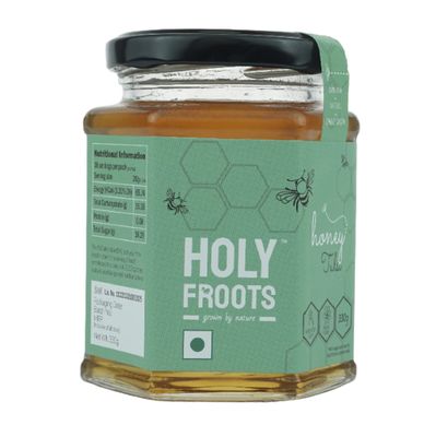 Holyfroots Tulsi Honey, | 100% Raw, Natural, Single Origin | No Sugar Adulteration (330g)
