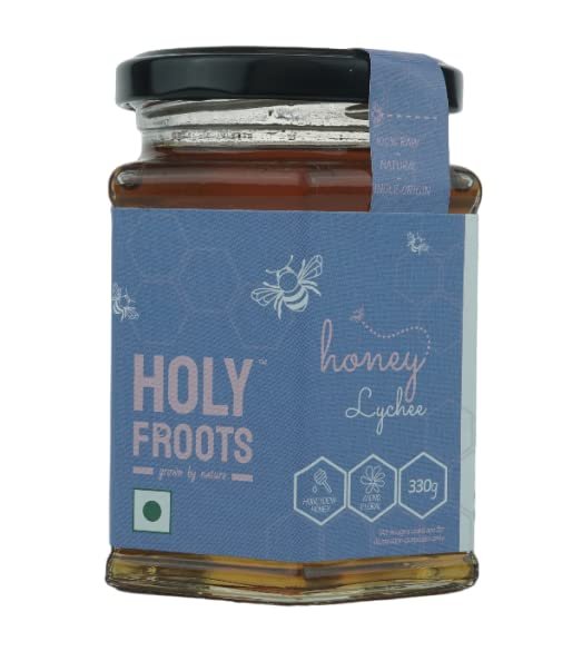 Holyfroots Lychee Honey 330 Grams | 100% Raw, Natural, Single Origin