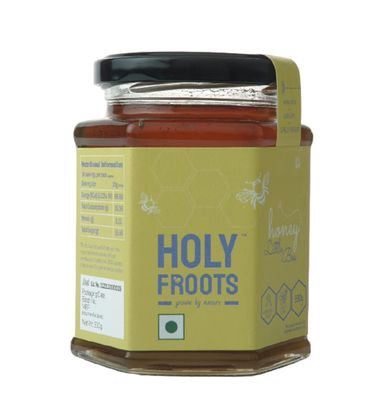 Holyfroots Little Bee Honey, | 100% Raw, Natural, Single Origin | No Sugar Adulteration (330g)