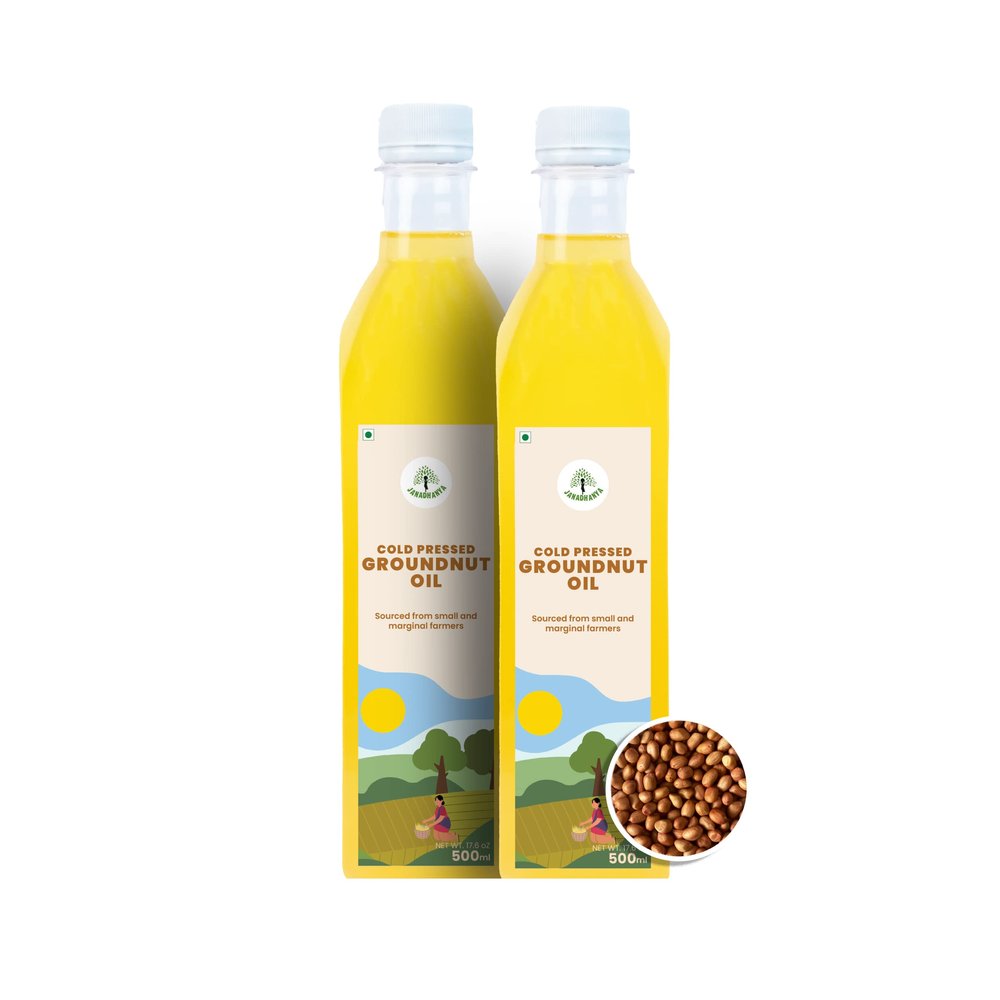 Janadhanya Organic Cold Pressed Groundnut Oil (500x2) (2)