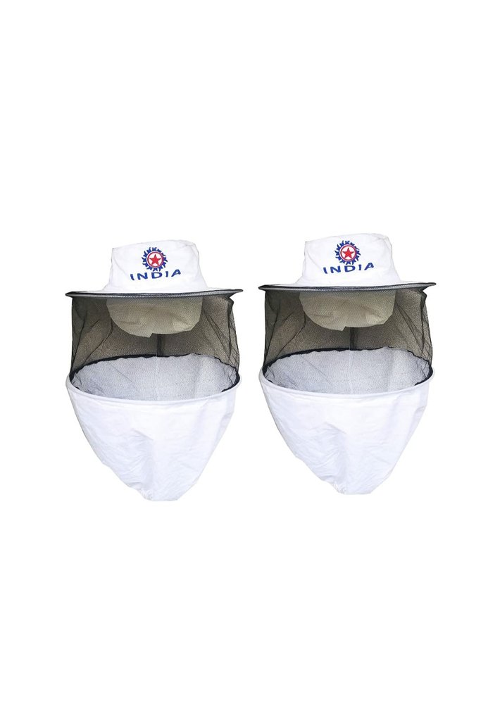 ADSANS Cotton White Bee Veil - Combo of 2