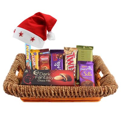 SFU E Com Assorted Creamy Flavoured Chocolate Gift Basket| Premium Christmas Chocolate Gift Hamper | 472