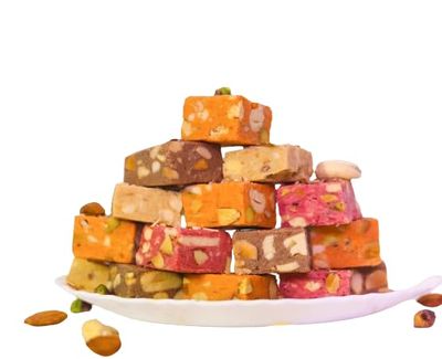 RasSagar Sweets Orange Dryfruit Bite Bar (Almond Cashew Pistachios Dates) Orange Flavour Energy Bites 400 gms