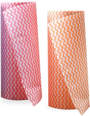STARDOM MART Kitchen Roll Tissue roll reusable towel wipes 3ply Origami paper Towels tissues rolls for cleaning and kitchen PACK OF 2