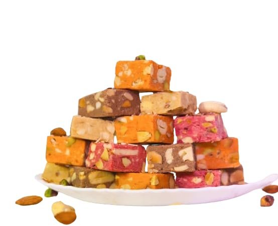 RasSagar Sweets Orange Dryfruit Bite Bar (Almond Cashew Pistachios Dates) Orange Flavour Energy Bites 200 gms