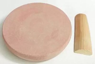 Raviour Lifestyle Sandalwood Stick with Stone, Chandan Stick and Stone, Chandan Stick Chakla, Chandan for Tilak, face, Pooja, puja, Pooja Tilak, Shiv puja, face Pack, hawan, Baby, Sandalwood Stick,