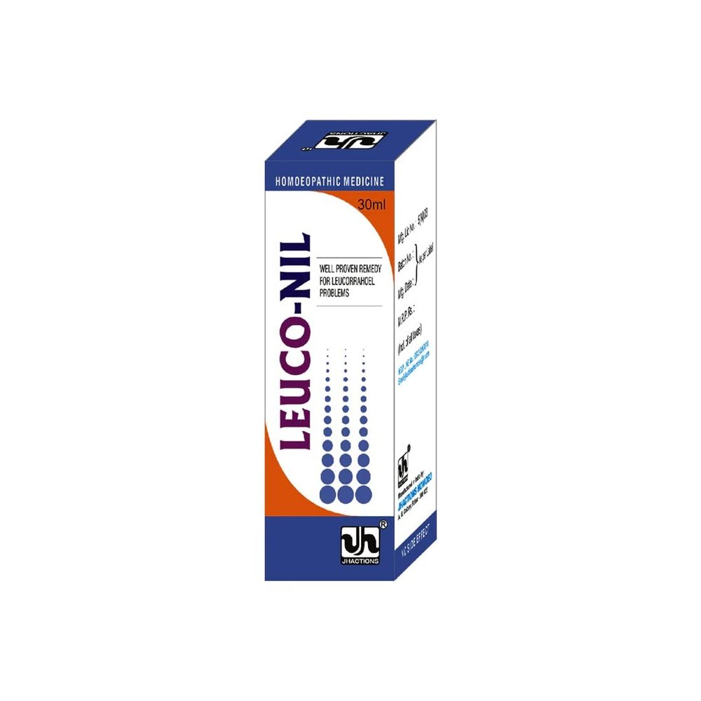 Jhactions Leuconil Drop - 30mL x 2 || Homeopathic Remedy for Leucorrhea | Yeast Infection || Itching, White Curd like Discharge | Odor Control