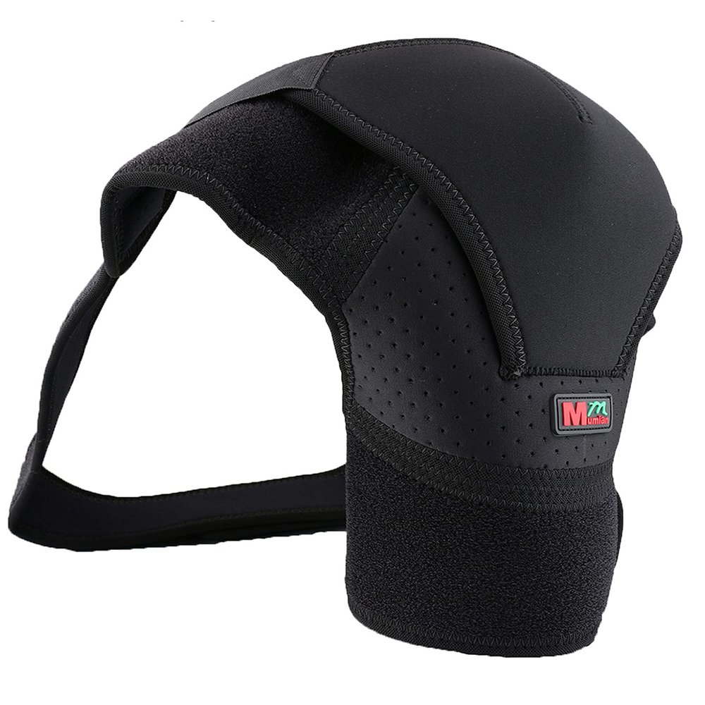 1pcs Single Left/Right Shoulder Sports Pain Relief Shoulder Support Brace Adjustable Wrap Belt Band Gym Brace Pads Huaishu