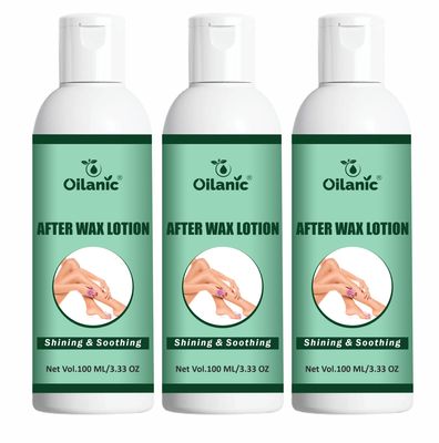 Oilanic After Waxing Lotion for Men and Women (Pack of 3, Each 100 ml)|Soothing and Nourishing Skin Care for Smooth and Soft Feel Helps Reduce Dryness Hydrates and Refreshes Non Greasy Formula|