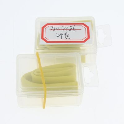 CALANDIS 2Pcs Silicone Flexible Reusable Straight Bendy Drinking Straws Yellow