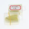 CALANDIS 2Pcs Silicone Flexible Reusable Straight Bendy Drinking Straws Yellow view 1