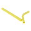 CALANDIS 2Pcs Silicone Flexible Reusable Straight Bendy Drinking Straws Yellow view 3