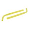 CALANDIS 2Pcs Silicone Flexible Reusable Straight Bendy Drinking Straws Yellow view 4