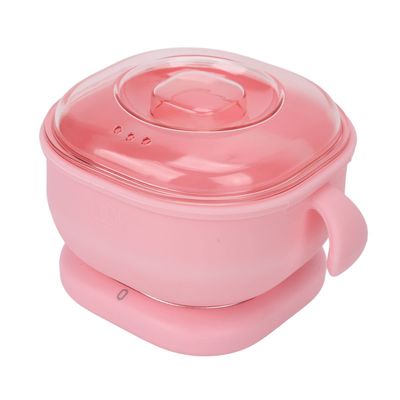 Wax Heater Machine, Quickly Heat 2 Handles Wax Heater Warmer Maximum 120C Silicone EU Plug 220-240V 400ml Large Capacity for Home Use