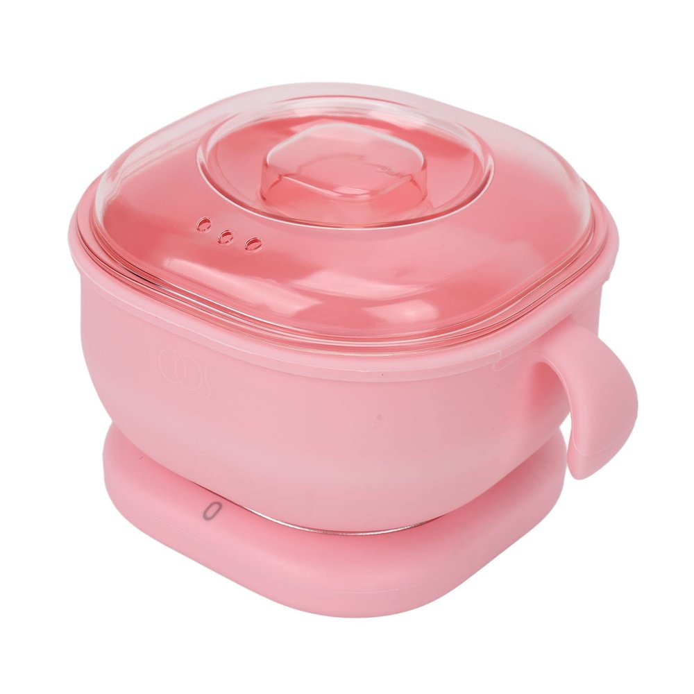 Wax Heater Machine, Quickly Heat 2 Handles Wax Heater Warmer Maximum 120C Silicone EU Plug 220-240V 400ml Large Capacity for Home Use