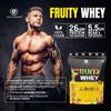 Muscle Transform Fruity Whey Protein Isolate, 26g Protein, 5.5 BCAAs, 6g Glutamine, 15g EAA | Muscle-Building Whey Protein Supplement Powder, Refreshing Whey for Men Women [Rabdi Kulfi, 500g] Free Gym Shaker view 3