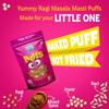 BE'BE' BURP Healthy Puff Snacks | Ragi Masala Masti | Baked Puffs, Not Fried, Protein Snacks | No Maida & Gluten-Free | Travel-Friendly | 35gms Each (Pack of 4) view 4