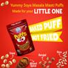 BE'BE' BURP Healthy Puff Snacks | Soya Masala Masti | Baked Puffs, Not Fried, Protein Snacks | No Maida & Gluten-Free | Travel-Friendly | 35gms Each (Pack of 4) view 4