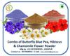 A D Food & Herbs Combo of Butterfly Pea Flower/Hibiscus/Chamomile Flower Powder Aromatic Edible for Homemade Lattes, Tea Blends, Bath Salts, Face packs & Body packs (100 GMS x Pack of 3) view 2