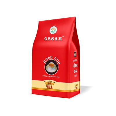 ASSAM GOLD CUP Super Strong CTC Tea | 100% Strong Fresh Bold Taste | Desi Chai | Origin Soil Tea Of Assam 1 kg