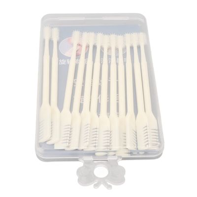 zjchao 12pcs 360 Rotating Manual Nose Hair Trimmer, Stainless Steel Portable Rotating Double Head Nose Hair Plucker for Women and Men, Nose Hair Trimmer