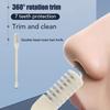 zjchao 12pcs 360 Rotating Manual Nose Hair Trimmer, Stainless Steel Portable Rotating Double Head Nose Hair Plucker for Women and Men, Nose Hair Trimmer view 2