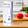 Masking Super Soft Colorful Pattern Non-Woven Kitchen Cleaning Tissue Roll| Paper Towel |High Absorbent Wipe for Cleaning, Each Roll 50 Pulls - 1 ROLL (Purple) view 2