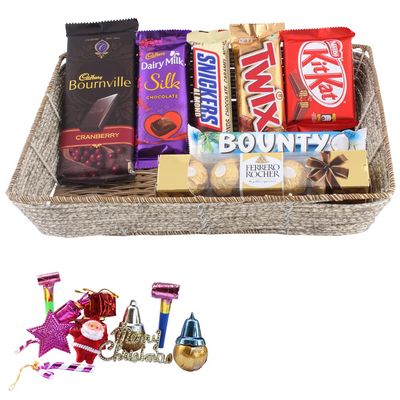 SFU E Com Almond and Coconut Chocolates Gift Hamper| Premium Christmas Chocolate Gift Hamper | Christmas Kit with Chocolate Hamper | 409