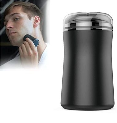 Pocket Size Washable Electric Razor,Mini Rechargeable Waterproof Razor,Portable Type-C USB Shaver Trimmer,Pocket Electric Shaver,Gift for Boyfriend,Husband,Father, Black
