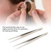Hearing Aid Tweezers, Portable Rustproof Tweezers for Hearing Aid Fitting view 3
