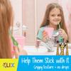 55Dental Kids Toothbrush Set of 8  Soft Giraffe Toothbrush for Kids 3-12. Easy-Grip, Bristle Cover, Self-Standing & Splited Bottom for Cup Rim. by Lix, 4 Colors view 3