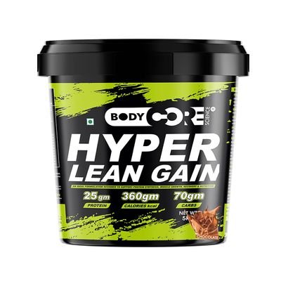 Body Core Science Bcs Hyper Lean Gainer-5 Kg|Weight Gainer|Mass Gainer|Lean Gainer (Chocolate, Po1) - Powder