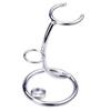 T.O.G. Deluxe Shaving Holder Stand for Men's Straight Razor Brush Organizer Silver view 1
