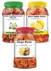100% Natural Ginger , Gobhi & Spicy Lemon Pickle(600 g) Primium Quality Achar view 1