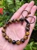 Aanya Gems Grade A++ Tiger Eye Crystal Adjustable Bead Bracelet 8mm, Gemstone Bracelet, Gift for Men & Women with Lab Certificate view 3