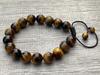 Aanya Gems Grade A++ Tiger Eye Crystal Adjustable Bead Bracelet 8mm, Gemstone Bracelet, Gift for Men & Women with Lab Certificate view 4