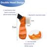 4 Pieces Mini Denture Cleaning Brush Set with Multi-Layered Bristles, Portable Denture Double Sided Brush for False Teeth Cleaning, 4 Color view 2