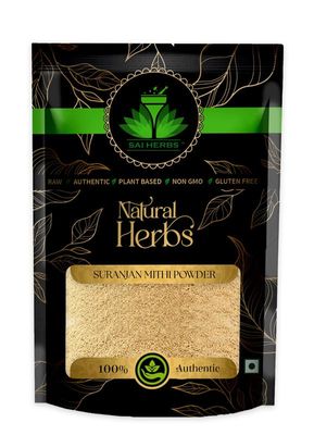 SAI HERBS Suranjaan Mithi Pdr. - Suranjan Sweet Pdr.- Colchicum Luleum Pdr. - Pure & Natural (500 Grams)