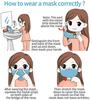 Storescent Non Woven Fabric Non-Woven Cute Kids Safety Face Mask, Children'S 3-Ply Protective Earloop Disposable Sanitary Face Mask (50Pcs, Blue-Panda Print) view 4