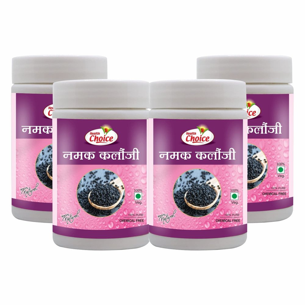 Health Choice Namak Kalonji | 120g (Pack of 4) | Helpful for Boost Immunity | 100% Pure & Natural Ayurvedic Salt