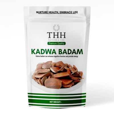 THH Organic Bitter Almond Diabetes Almonds Sugar Kadwa Badam-400 Gram