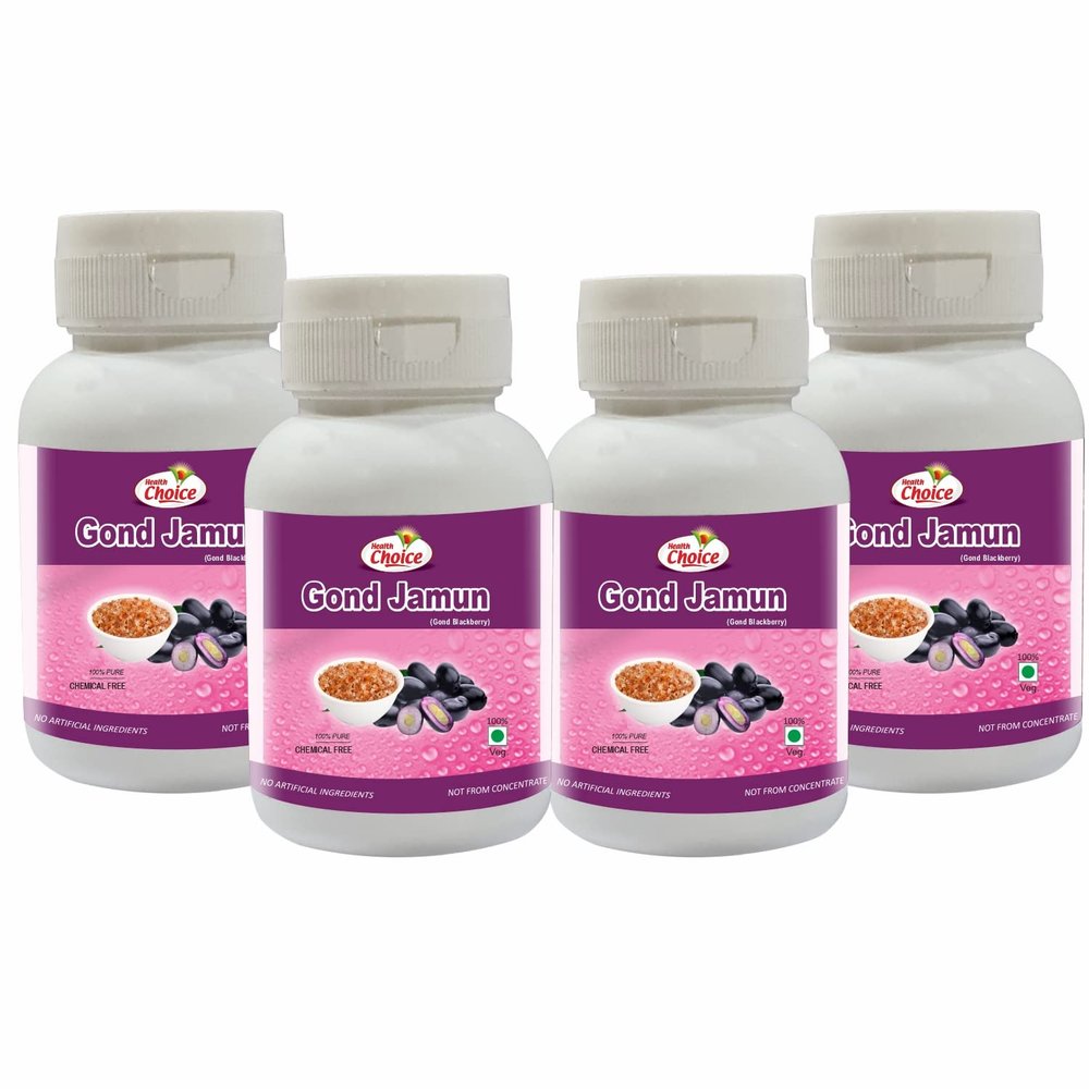 Health Choice Gond Jamun (Indian Black Berry Gum) | 60g (Pack of 4) | 100% Pure & Natural Ayurvedic Gond