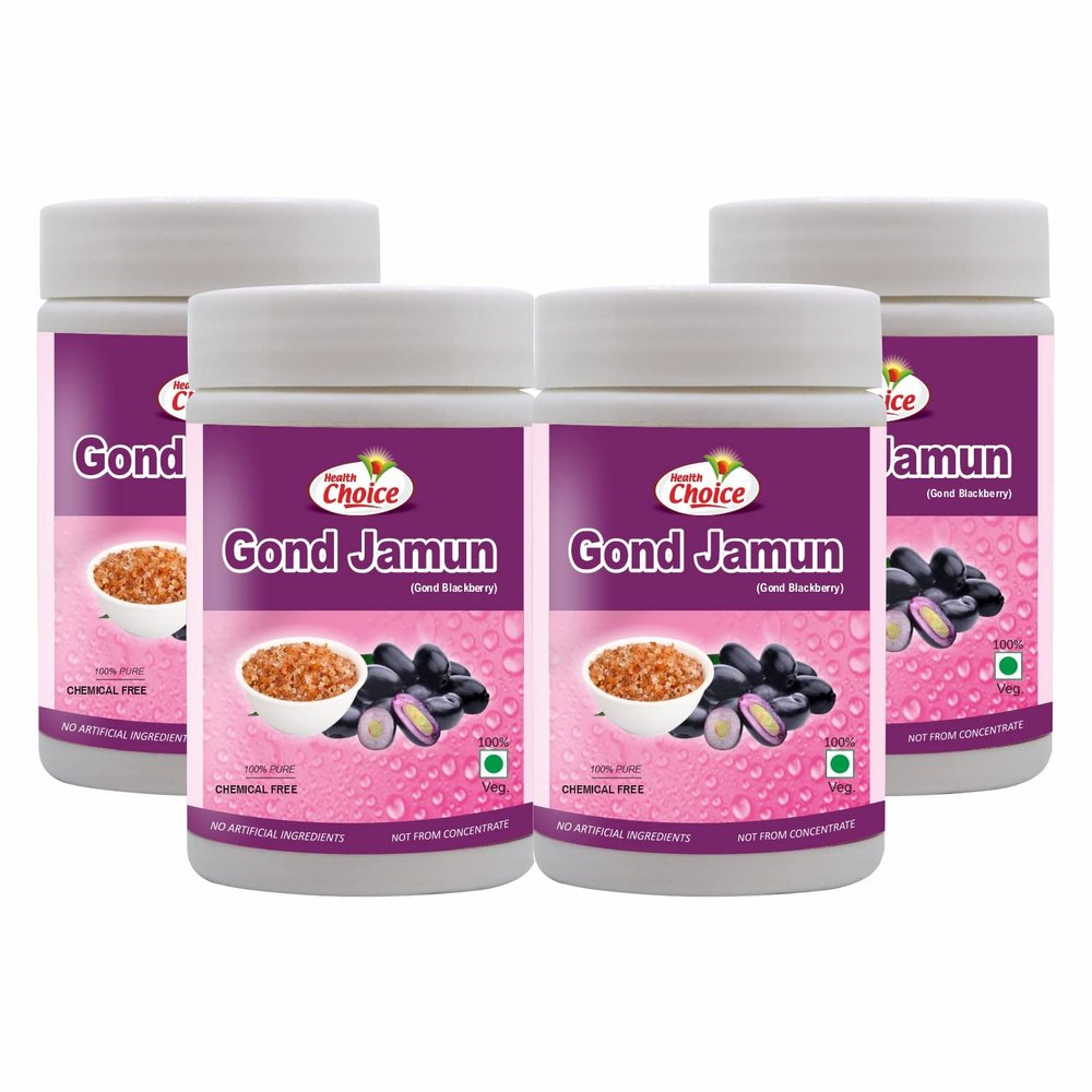 Health Choice Gond Jamun (Indian Black Berry Gum) | 120g (Pack of 4) | 100% Pure & Natural Ayurvedic Gond