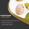 9Dzine Natural Polished Sunstone Palm Stones Crystal, Oval Shape Gemstone For Relaxation, Meditation, Protection, and Reiki Healing, Anxiety Stress Relief Cabochon Stone (1 Piece) view 2