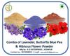 A D Food & Herbs Combo of Lavender/Butterfly Pea Flower/Hibiscus Flower Powder Aromatic Edible for Homemade Lattes, Tea Blends, Bath Salts, Face packs & Body packs (50 GMS x Pack of 3) view 2