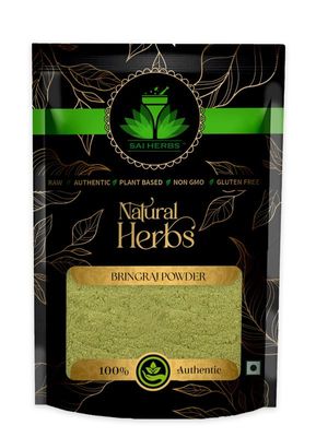 SAI HERBS Bringraj Extract Churan - Bhangra Leaves Extract Churan - Eclipta Alba Extract Churan - Pure & Natural (100 Grams)