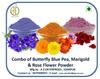 A D Food & Herbs Combo of Butterfly Pea Flower/Marigold/Rose Flower Powder Aromatic Edible for Homemade Lattes, Tea Blends, Bath Salts, Face packs & Body packs (250 GMS x Pack of 3) view 2